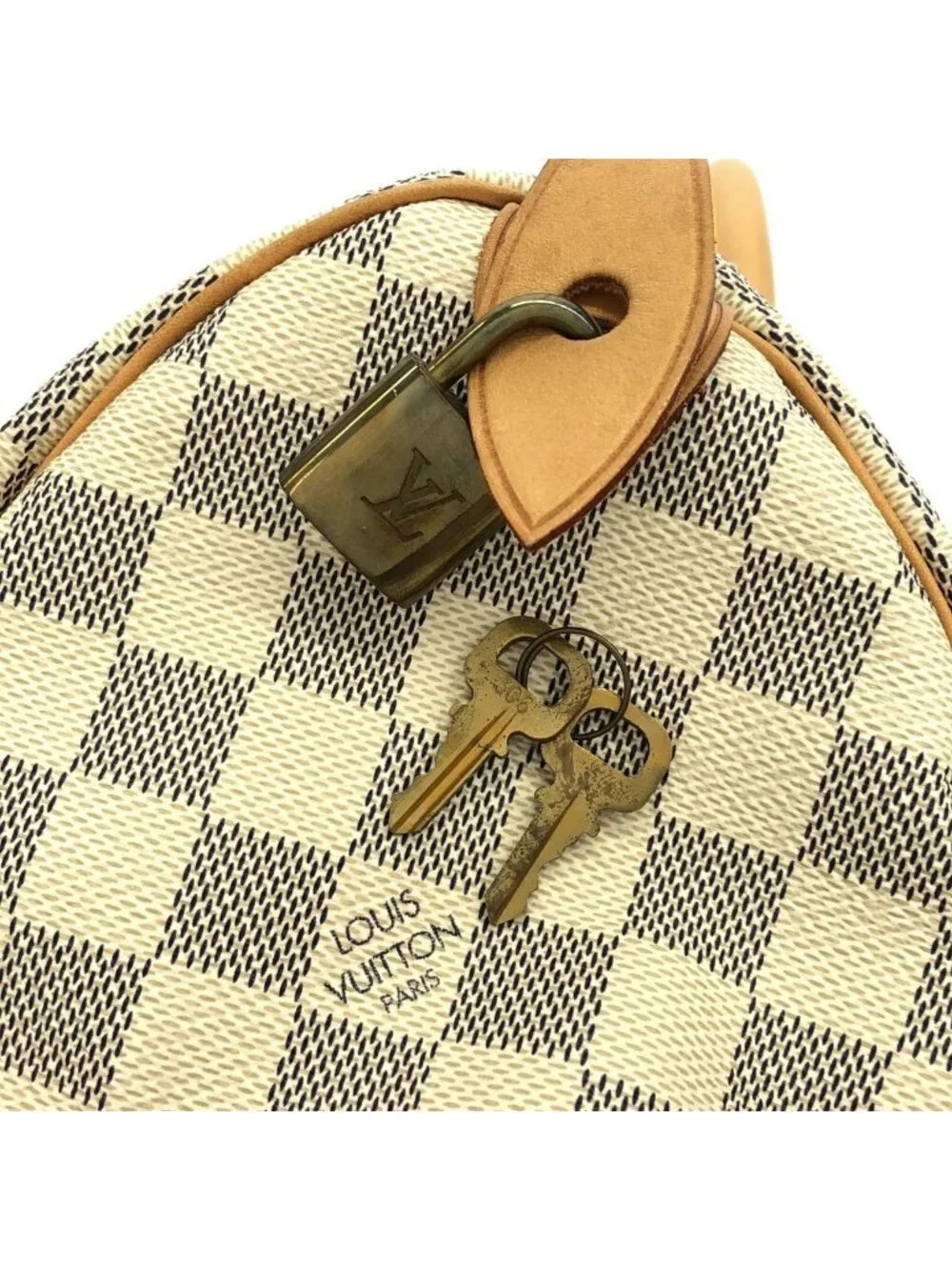 Louis Vuitton Damier Azur Speedy 25 Boston Bag